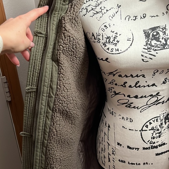 Abercrombie & Fitch High-Low lined parka coat - Picture 8 of 12